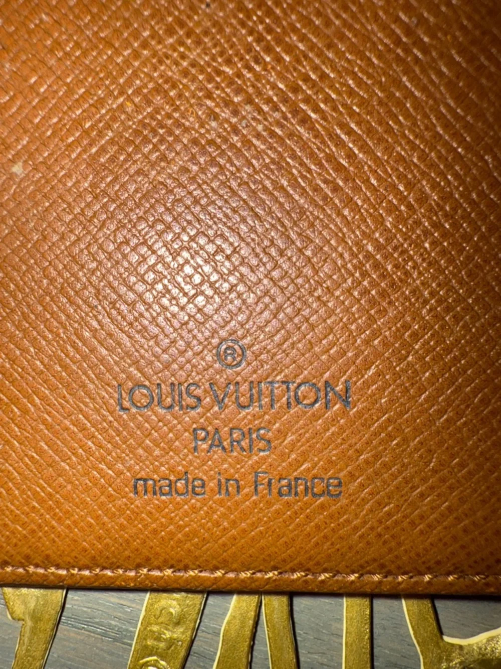 Louis Vuitton Vintage Monogram Long Wallet Dark Brown w Light Brown Monogram COA